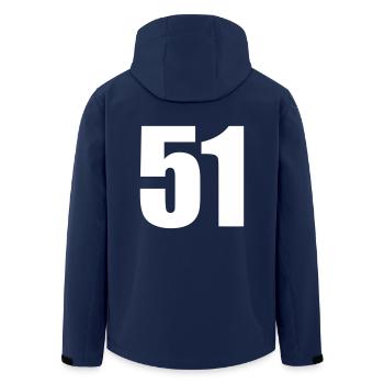 51 - Veste softshell homme en polyester recyclé Stanley/Stella - marine - Dos - AI Model Male 185 light (185cm)