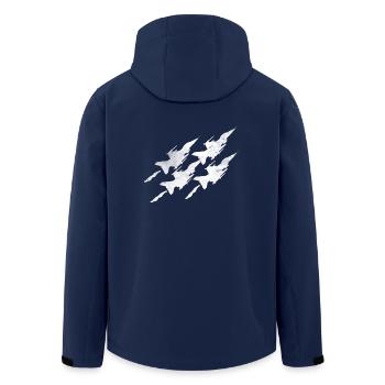 Airline Geschenk Flugzeug Pilot Flieger Jet - Recycelte Männer Softshell-Jacke von Stanley/Stella - Navy - Hinten - AI Model Male 185 light (185cm)