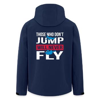 Volera jamais Skydive - Veste softshell homme en polyester recyclé Stanley/Stella - marine - Dos - AI Model Male 185 light (185cm)