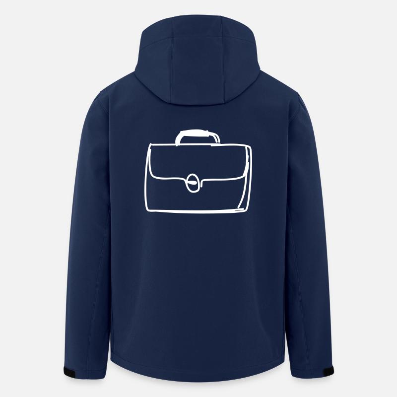 porte-documents - Veste softshell homme en polyester recyclé Stanley/Stella - marine