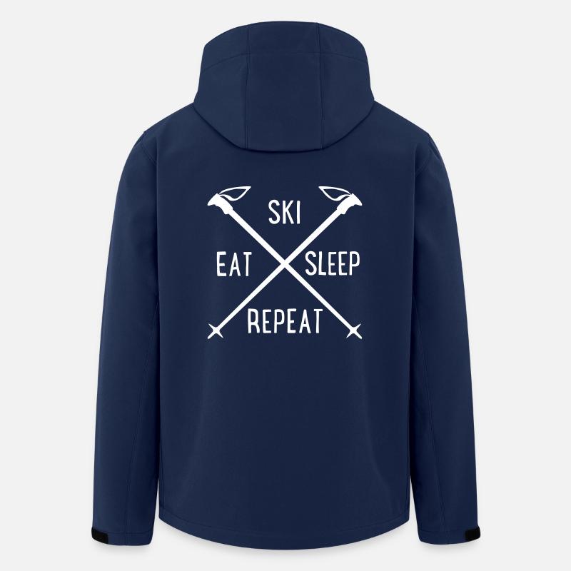 ski - Veste softshell homme en polyester recyclé Stanley/Stella - marine