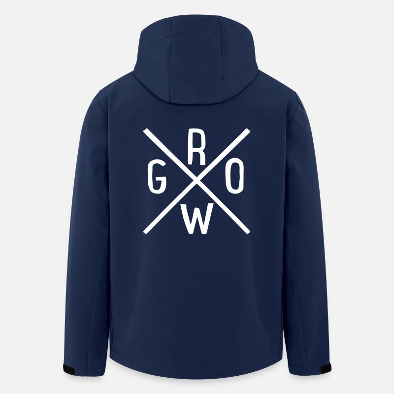 grow - Recycelte Männer Softshell-Jacke von Stanley/Stella - Navy