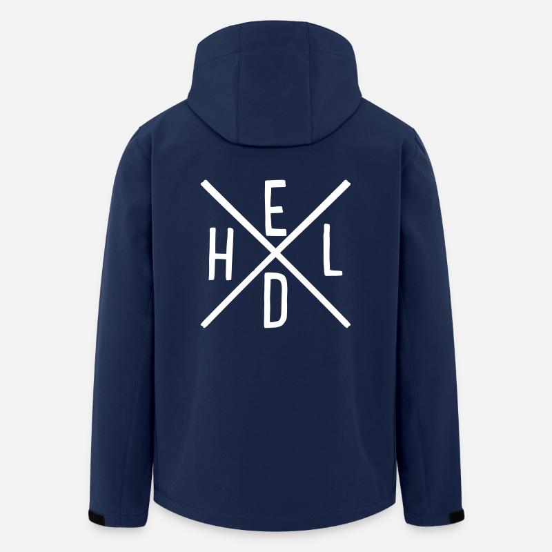 Héros - Veste softshell homme en polyester recyclé Stanley/Stella - marine