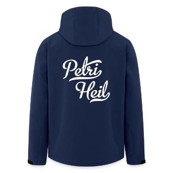 Petri Heil - Recycelte Männer Softshell-Jacke von Stanley/Stella - Navy - Hinten - AI Model Male 185 light (185cm)