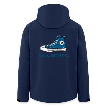 Geh mit mir - Recycelte Männer Softshell-Jacke von Stanley/Stella - Navy - Hinten - AI Model Male 185 light (185cm)