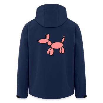 Balloon animal gift - Men’s Recycled Softshell Jacket by Stanley/Stella - navy - Back - AI Model Male 185 light (185cm)