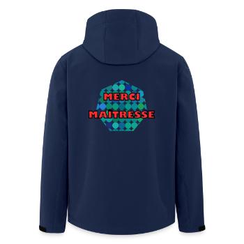 MERCI. MERCI MAÎTRESSE. CADEAU MAÎTRESSE. VACANCES - Veste softshell homme en polyester recyclé Stanley/Stella - marine - Dos - AI Model Male 185 light (185cm)