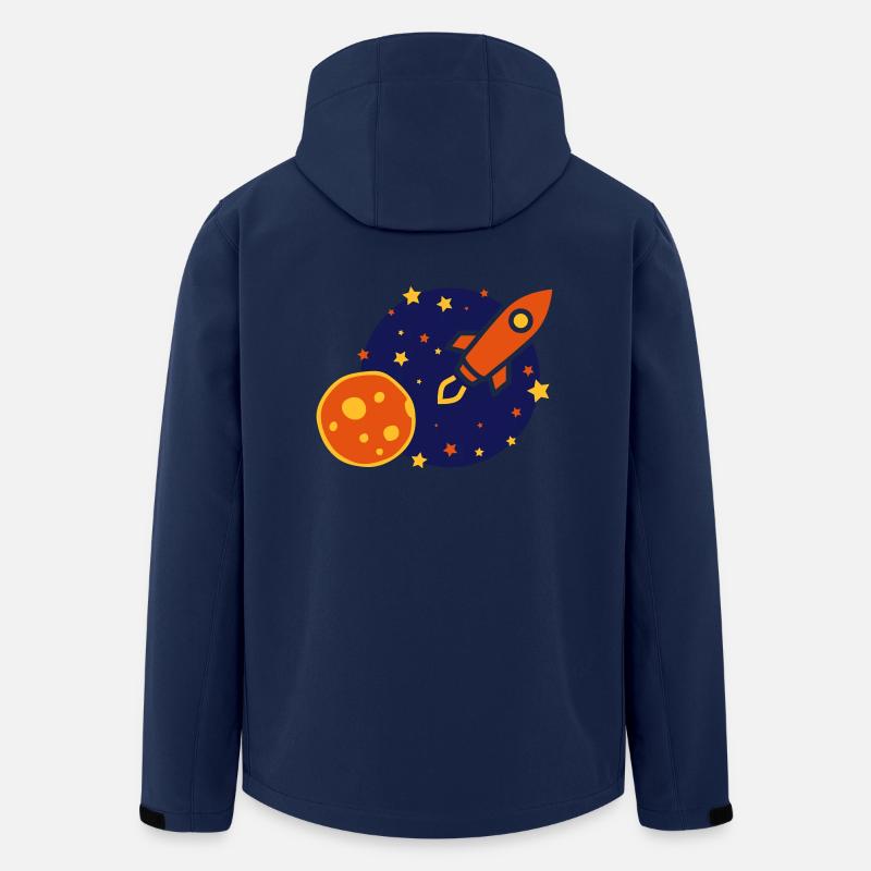 Rakete - Recycelte Männer Softshell-Jacke von Stanley/Stella - Navy
