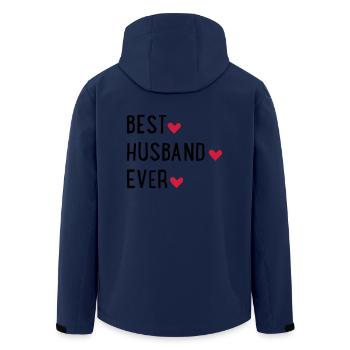 Mari - Veste softshell homme en polyester recyclé Stanley/Stella - marine - Dos - AI Model Male 185 light (185cm)