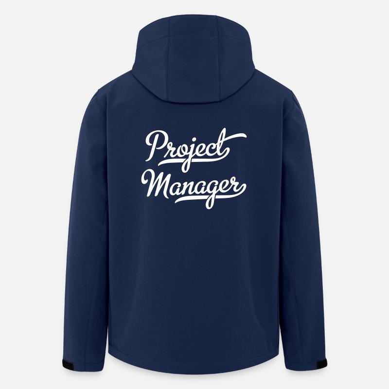 Chef de projet - Veste softshell homme en polyester recyclé Stanley/Stella - marine
