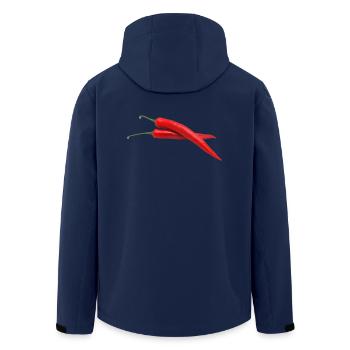 paprika chilli chili pepper citrus veggie gemuese - Recycelte Männer Softshell-Jacke von Stanley/Stella - Navy - Hinten - AI Model Male 185 light (185cm)