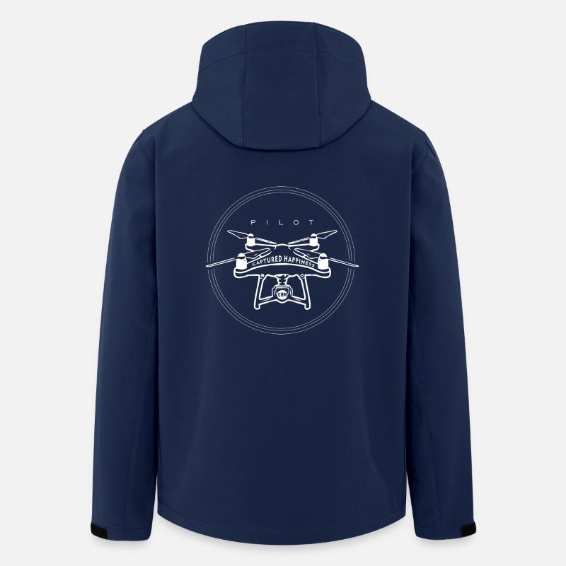 drone - Men’s Recycled Softshell Jacket by Stanley/Stella - navy