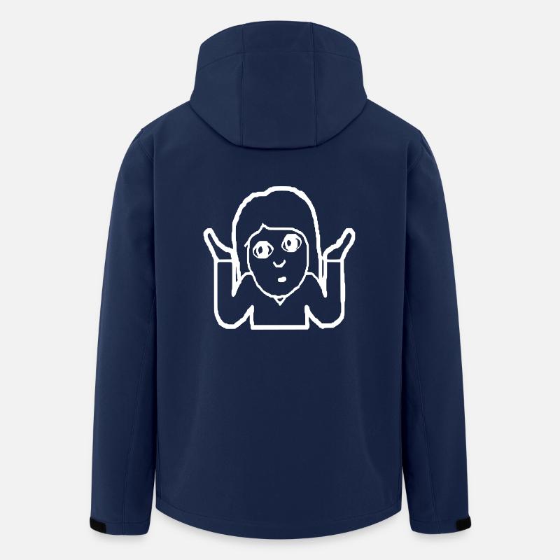 Emoji Frau Geschenk Geschenkidee - Recycelte Männer Softshell-Jacke von Stanley/Stella - Navy