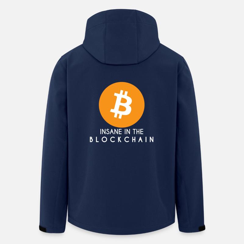 bitcoin - Men’s Recycled Softshell Jacket by Stanley/Stella - navy