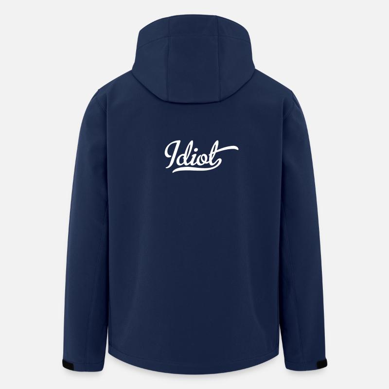 Idiot - Veste softshell homme en polyester recyclé Stanley/Stella - marine