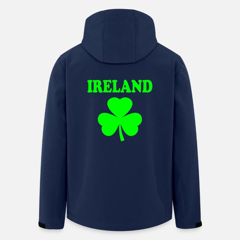 Trèfle d’Irlande - Veste softshell homme en polyester recyclé Stanley/Stella - marine