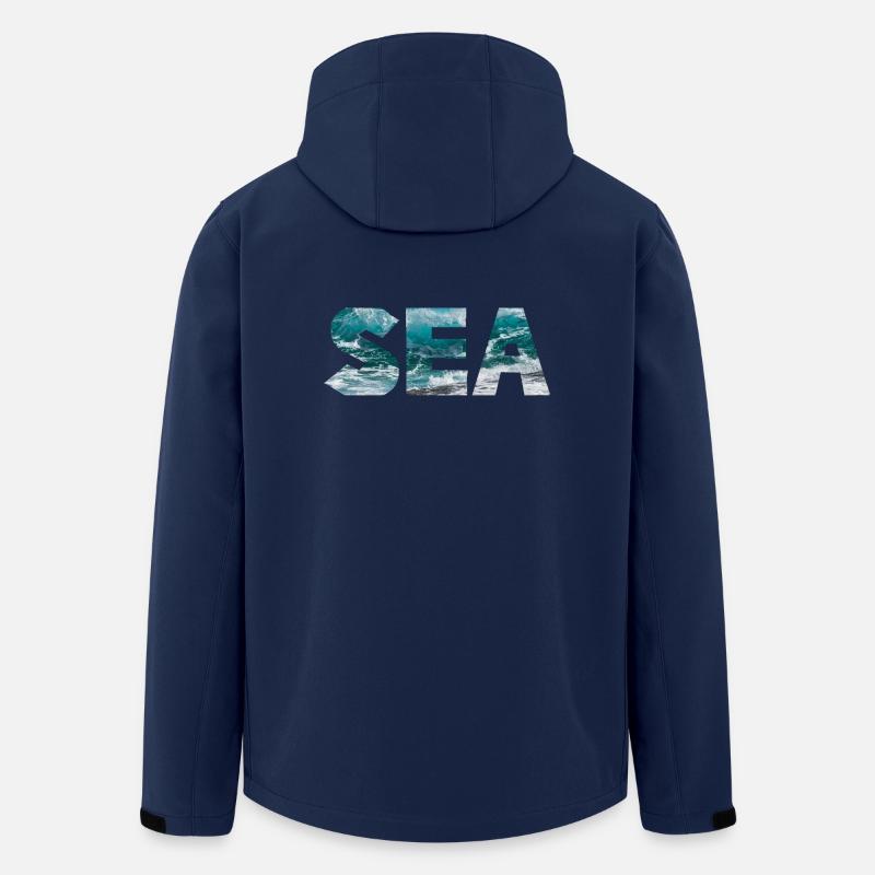 SEA - Recycelte Männer Softshell-Jacke von Stanley/Stella - Navy