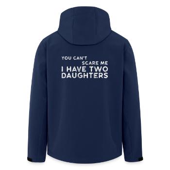Daughter Father Gift Father's Day Funny - Men’s Recycled Softshell Jacket by Stanley/Stella - navy - Back - AI Model Male 185 light (185cm)