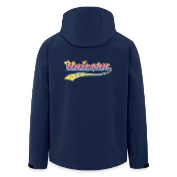 Unicorn Sport - Recycelte Männer Softshell-Jacke von Stanley/Stella - Navy - Hinten - AI Model Male 185 light (185cm)