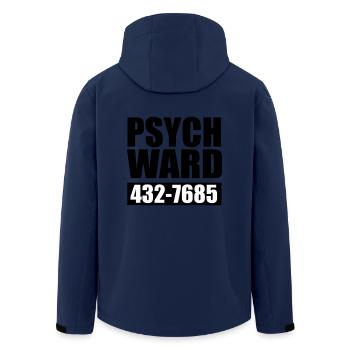pupille psychiatrique - Veste softshell homme en polyester recyclé Stanley/Stella - marine - Dos - AI Model Male 185 light (185cm)
