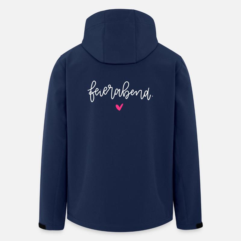 Feierabend - Recycelte Männer Softshell-Jacke von Stanley/Stella - Navy