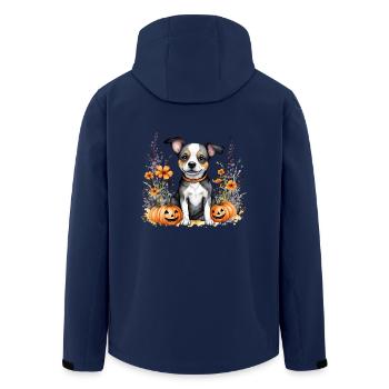 Chiot d’Halloween - Veste softshell homme en polyester recyclé Stanley/Stella - marine - Dos - AI Model Male 185 light (185cm)