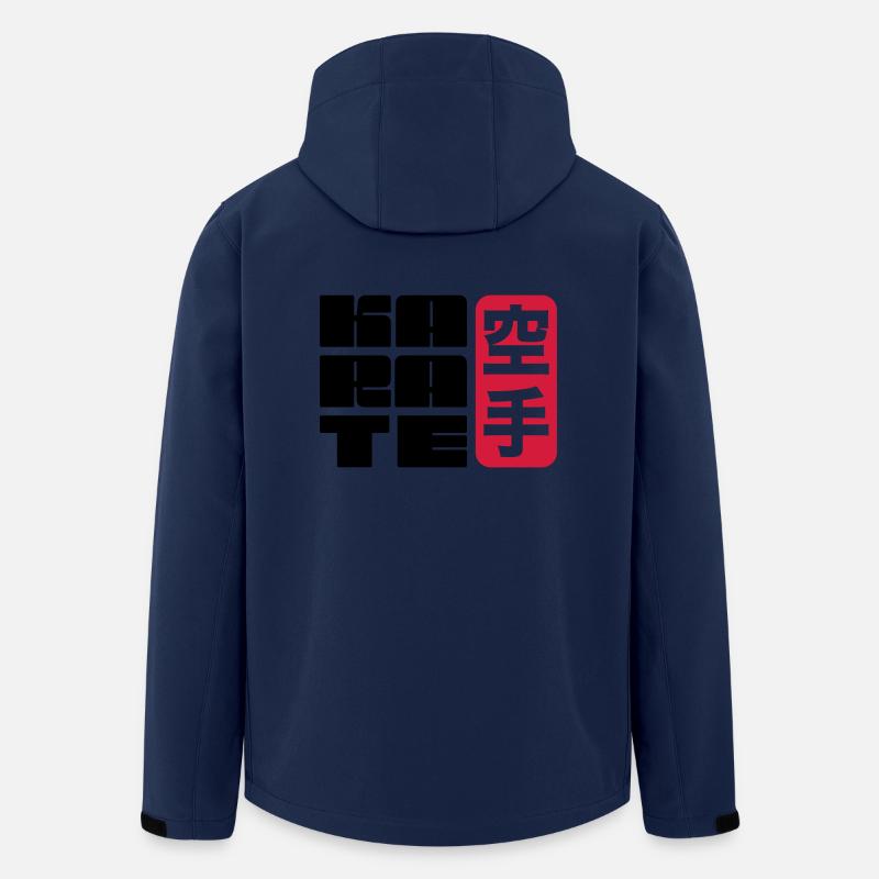 Karate - Recycelte Männer Softshell-Jacke von Stanley/Stella - Navy