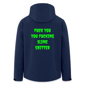 Slime shit No.2 - Men’s Recycled Softshell Jacket by Stanley/Stella - navy - Back - AI Model Male 185 light (185cm)