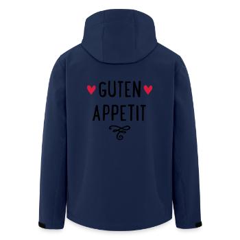 GUTEN APPETIT - Recycelte Männer Softshell-Jacke von Stanley/Stella - Navy - Hinten - AI Model Male 185 light (185cm)