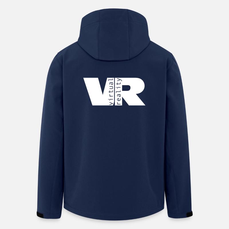 Virtual Reality - Men’s Recycled Softshell Jacket by Stanley/Stella - navy
