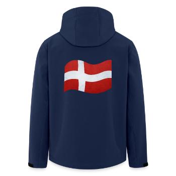 Dänemark - Recycelte Männer Softshell-Jacke von Stanley/Stella - Navy - Hinten - AI Model Male 185 light (185cm)