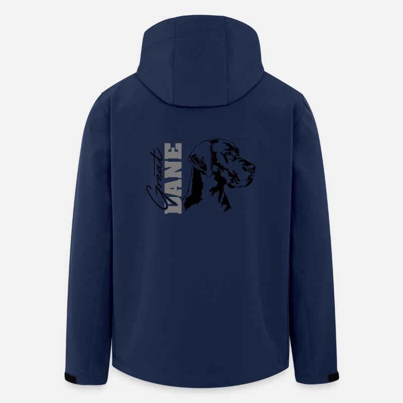 GREAT DANE Portrait Wilsigns - Recycelte Männer Softshell-Jacke von Stanley/Stella - Navy
