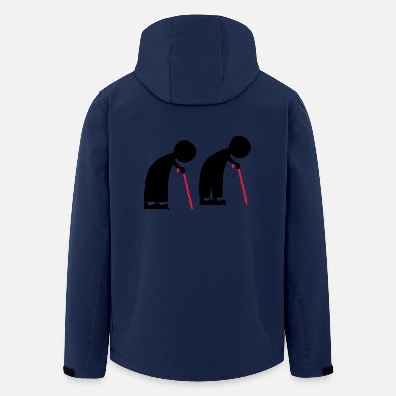 Menschen - Recycelte Männer Softshell-Jacke von Stanley/Stella - Navy
