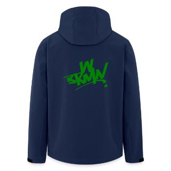 WBRMN - Veste softshell homme en polyester recyclé Stanley/Stella - marine - Dos - AI Model Male 185 light (185cm)