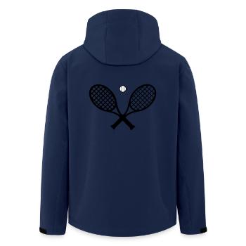 Raquette de tennis et balle de tennis - Veste softshell homme en polyester recyclé Stanley/Stella - marine - Dos - AI Model Male 185 light (185cm)