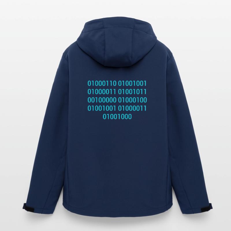 BINARY CODE / BINÄRCODE F**K DICH GESCHENKIDEE Recycelte Männer Softshell-Jacke Discoverer von Stanley/Stella