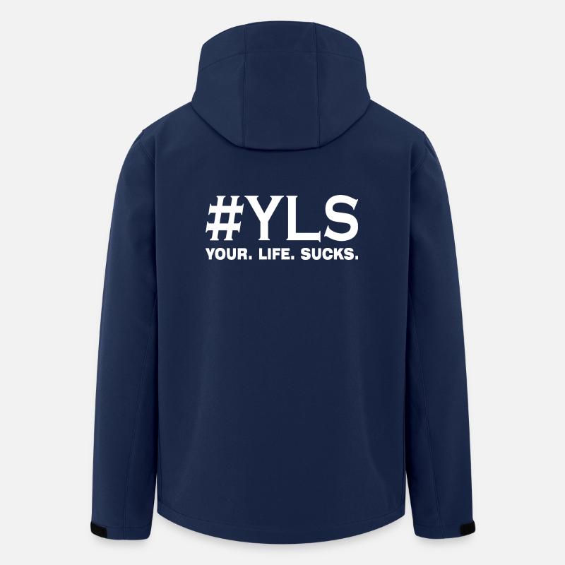 your life sucks statement - Men’s Recycled Softshell Jacket by Stanley/Stella - navy