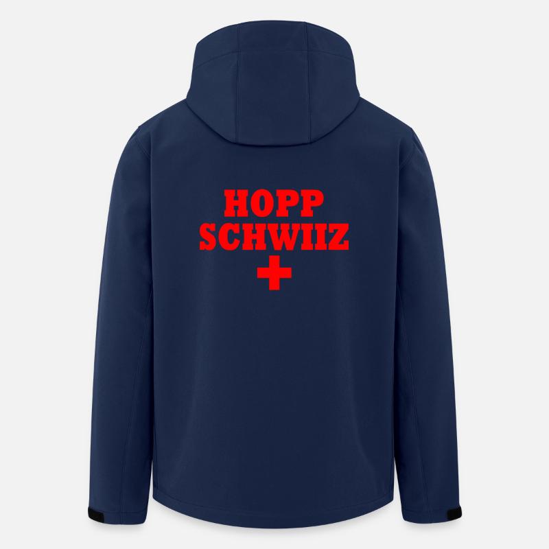 Hopp schwiiz - Recycelte Männer Softshell-Jacke von Stanley/Stella - Navy