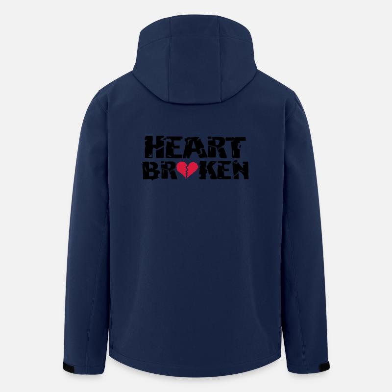 Coeur <3Broken - Veste softshell homme en polyester recyclé Stanley/Stella - marine