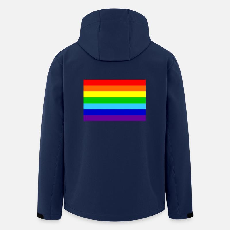 Flagge - Recycelte Männer Softshell-Jacke von Stanley/Stella - Navy