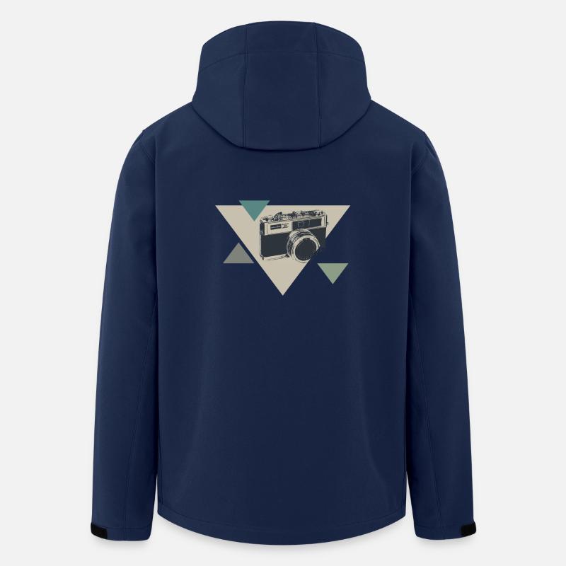 Kamera - Recycelte Männer Softshell-Jacke von Stanley/Stella - Navy