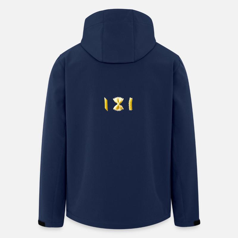 Pasta Teigwaren Geschenk Geschenkidee - Recycelte Männer Softshell-Jacke von Stanley/Stella - Navy