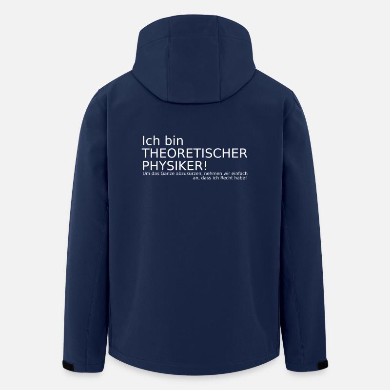 Theoretische Physik lustiger Spruch Geschenkidee - Recycelte Männer Softshell-Jacke von Stanley/Stella - Navy