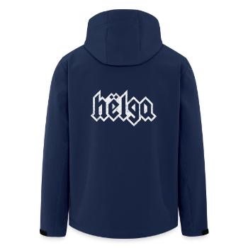 Helga - Recycelte Männer Softshell-Jacke von Stanley/Stella - Navy - Hinten - AI Model Male 185 light (185cm)