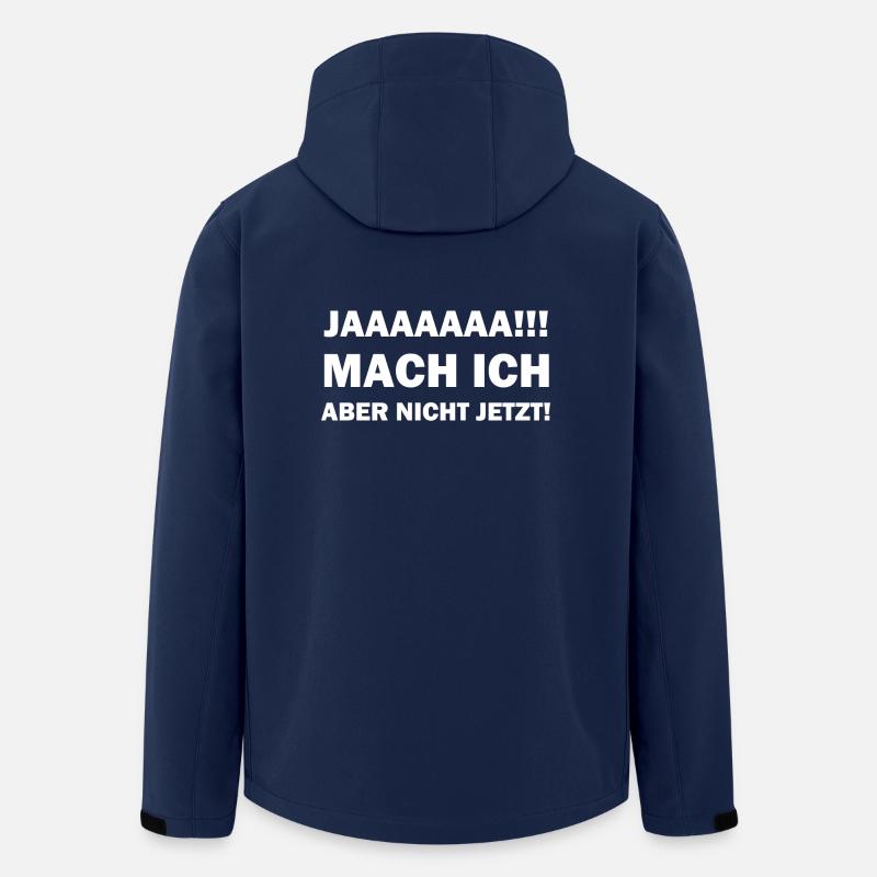 Spruch - Recycelte Männer Softshell-Jacke von Stanley/Stella - Navy