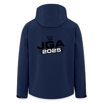 Jga 2025 Bachelor Party - Men’s Recycled Softshell Jacket by Stanley/Stella - navy - Back - AI Model Male 185 light (185cm)
