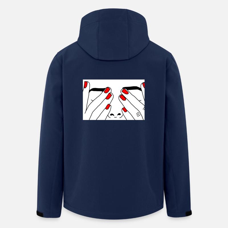 Face red nail - Recycelte Männer Softshell-Jacke von Stanley/Stella - Navy