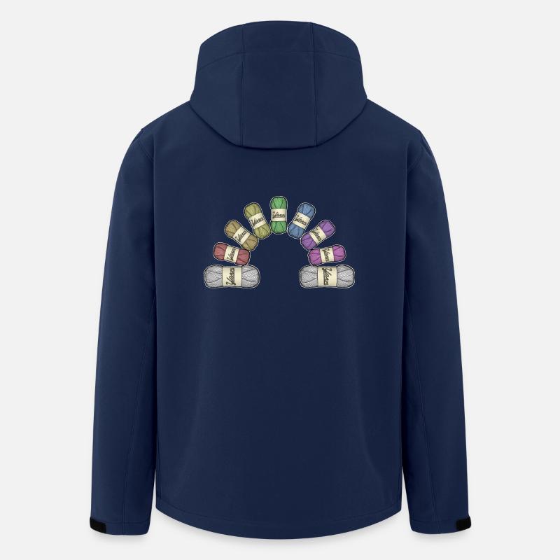 Regenbogen oder Garn - Recycelte Männer Softshell-Jacke von Stanley/Stella - Navy
