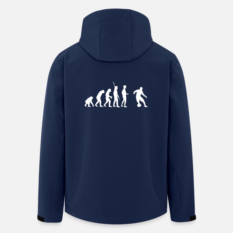 Evolution Fussball - Recycelte Männer Softshell-Jacke von Stanley/Stella - Navy