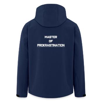 Master of Prokrastination - Recycelte Männer Softshell-Jacke von Stanley/Stella - Navy - Hinten - AI Model Male 185 light (185cm)